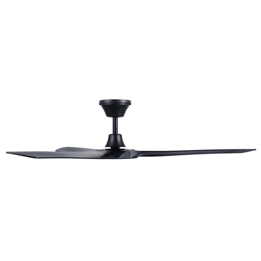 Lucci Air 21321649 - Вентилатор за таван ABYSS Ø 142 см IP66 черен + дистанционно управление