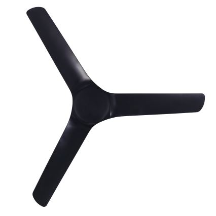 Lucci Air 21321649 - Вентилатор за таван ABYSS Ø 142 см IP66 черен + дистанционно управление