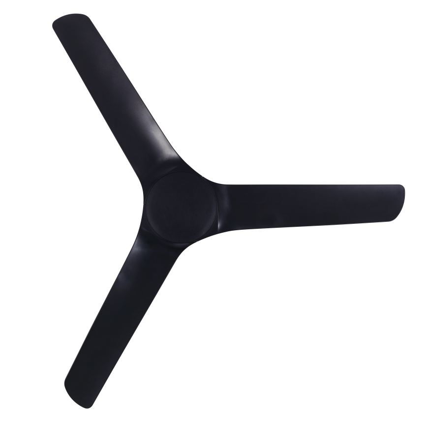 Lucci Air 21321649 - Вентилатор за таван ABYSS Ø 142 см IP66 черен + дистанционно управление