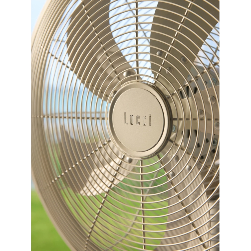 Lucci Air 21326449 - Вентилатор на стойка GLIDE 36 W/230 V, Ø 45 см, бял