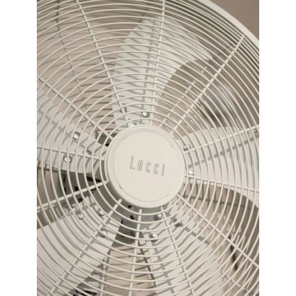 Lucci Air 21326649 - Стенен вентилатор GLIDE 36W/230V, Ø 45 см, бял, с дистанционно управление