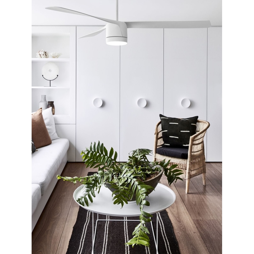 Lucci air 213280 - Вентилатор за таван PEREGRINE 1xGX53/12W/230V бял + дистанционно управление