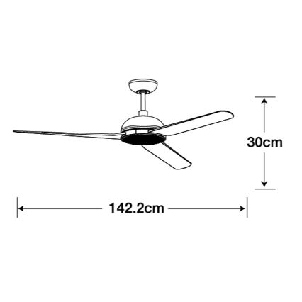 Lucci air 213300 - LED Димируем таванен вентилатор UNIONE 1xGX53/12W/230V кафяв + дистанционно управление