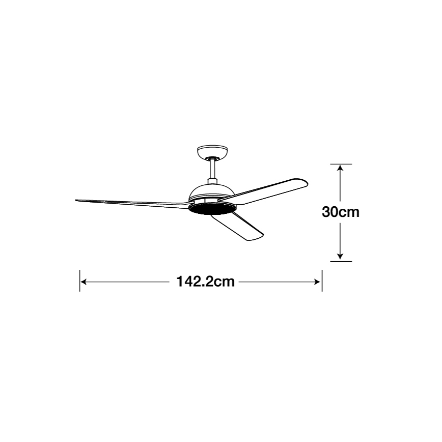 Lucci air 213300 - LED Димируем таванен вентилатор UNIONE 1xGX53/12W/230V кафяв + дистанционно управление