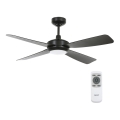 Lucci air 213303 - LED Димируем вентилатор за таван SLIPSTREAM 1xGX53/12W/230V черен + дистанционно управление