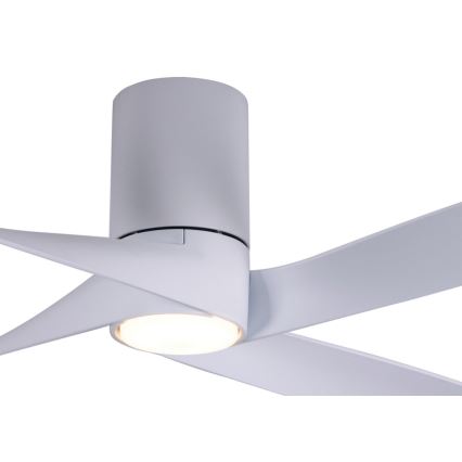 Lucci air 213350 - LED Димируем вентилатор за таван RIVIERA 1xGX53/12W/230V бял + дистанционно управление