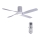 Lucci air 213350 - LED Димируем вентилатор за таван RIVIERA 1xGX53/12W/230V бял + дистанционно управление