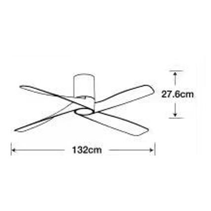 Lucci air 213351 - LED Димируем вентилатор за таван RIVIERA 1xGX53/12W/230V черен + дистанционно управление