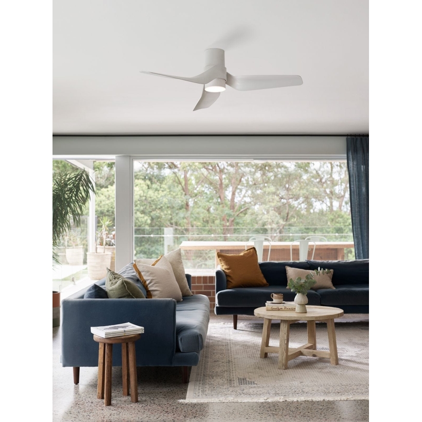 Lucci air 213353 - LED Димируем вентилатор за таван NAUTICA 1xGX53/12W/230V бял + дистанционно