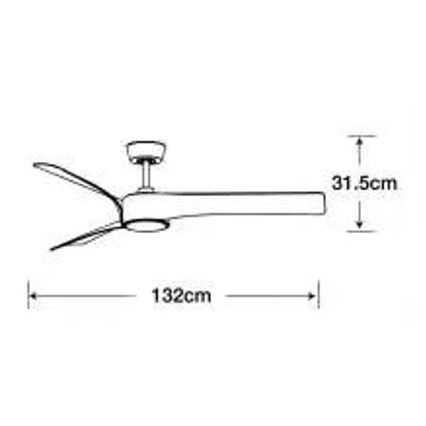 Lucci air 213358 - LED Димируем вентилатор за таван LINE 1xGX53/12W/230V черен + дистанционно управление
