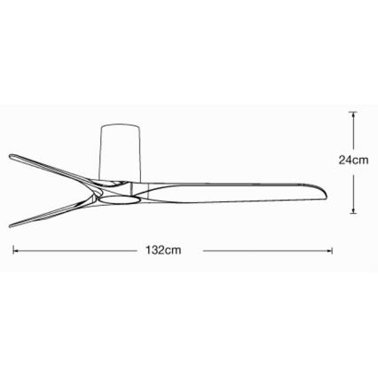 Lucci air 21610149 - Вентилатор за таван LONDO черен + дистанционно управление