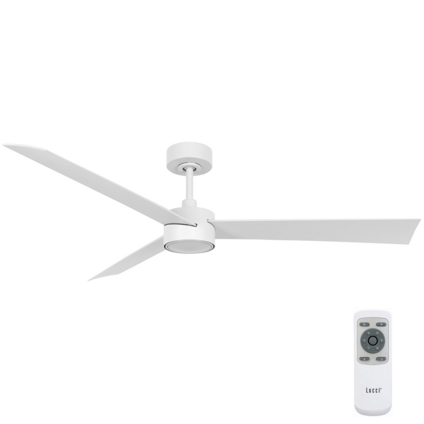 Lucci air 21610349- LED Димируем таванен вентилатор CLIMATE 1xGX53/12W/230V бял + дистанционно управление