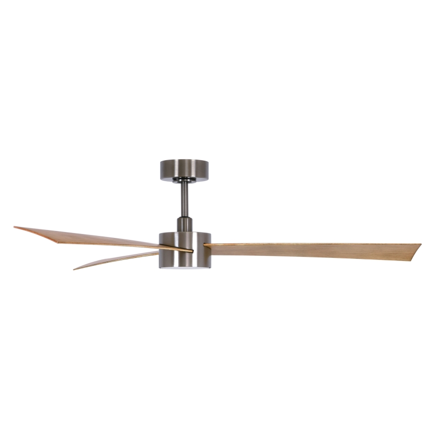 Lucci air 21610449 - LED Димируем таванен вентилатор CLIMATE 1xGX53/12W/230V кафяв/лъскав хром + дистанционно управление