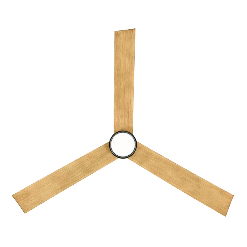 Lucci air 21610449 - LED Димируем таванен вентилатор CLIMATE 1xGX53/12W/230V кафяв/лъскав хром + дистанционно управление