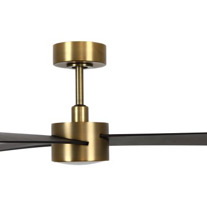 Lucci air 21610549- LED Димируем таванен вентилатор CLIMATE 1xGX53/12W/230V венге/златист + дистанционно управление