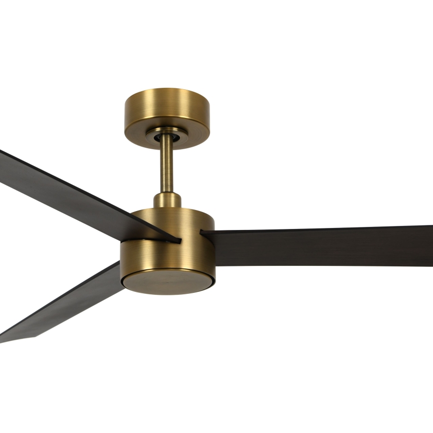 Lucci air 21610549- LED Димируем таванен вентилатор CLIMATE 1xGX53/12W/230V венге/златист + дистанционно управление