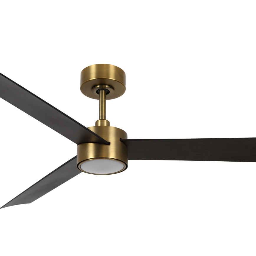 Lucci air 21610549- LED Димируем таванен вентилатор CLIMATE 1xGX53/12W/230V венге/златист + дистанционно управление