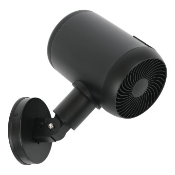 Lucci Air 21612649 - Стенен вентилатор JET 32W/230V черен + дистанционно управление
