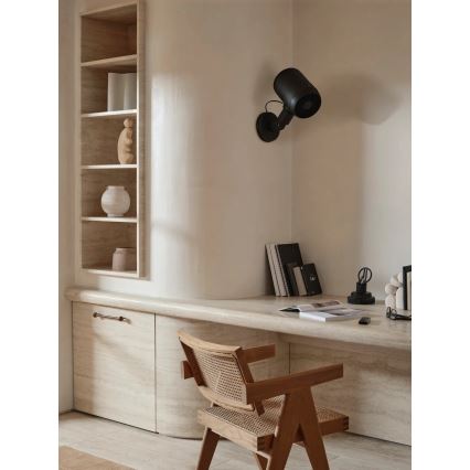 Lucci Air 21612649 - Стенен вентилатор JET 32W/230V черен + дистанционно управление