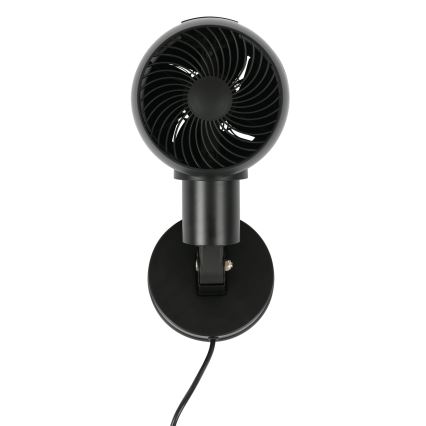 Lucci Air 21612649 - Стенен вентилатор JET 32W/230V черен + дистанционно управление