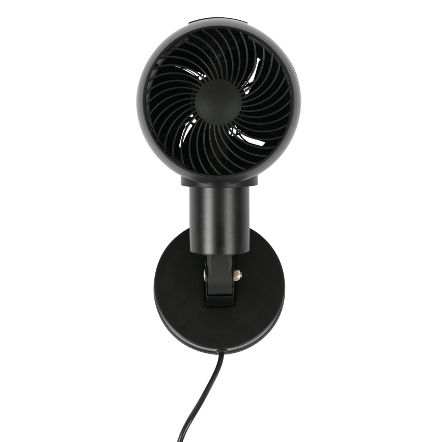 Lucci Air 21612649 - Стенен вентилатор JET 32W/230V черен + дистанционно управление