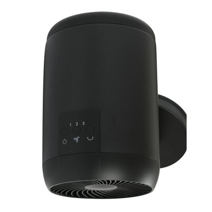 Lucci Air 21612649 - Стенен вентилатор JET 32W/230V черен + дистанционно управление