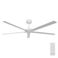 Lucci air 21616049 - Вентилатор за таван MONZA IP55 бял + дистанционно управление