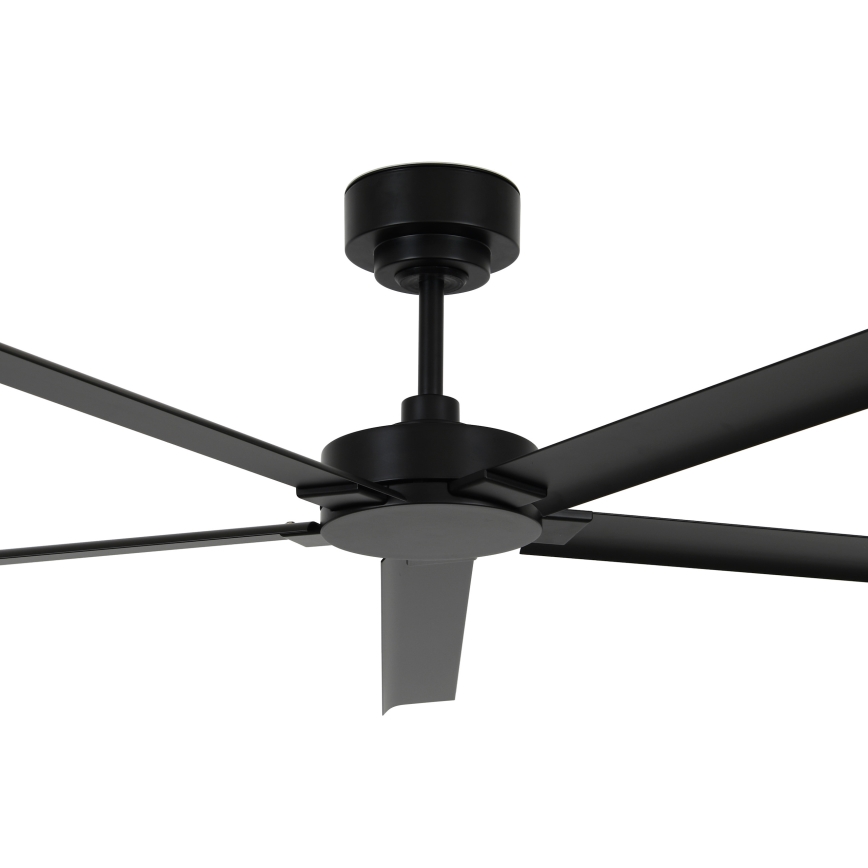 Lucci air 21616149 - Вентилатор за таван MONZA IP55 черен + дистанционно управление