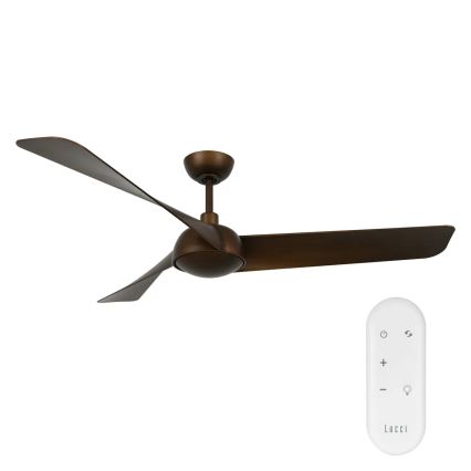 Lucci Air 21617249 - LED таванен вентилатор OSPREY с възможност за димиране 1xGX53/12W/230V диам. 132 см бронзов + дистанционно управление