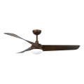 Lucci Air 21617249 - LED таванен вентилатор OSPREY с възможност за димиране 1xGX53/12W/230V диам. 132 см бронзов + дистанционно управление