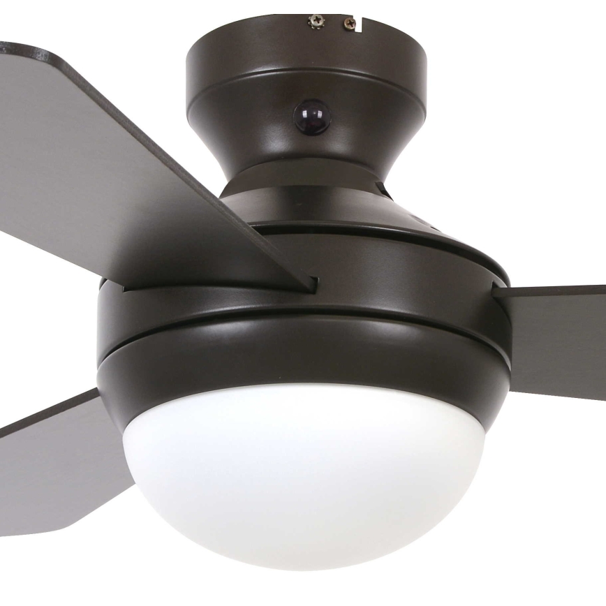 Lucci Air 512311 - Таванен вентилатор AIRLIE HUGGER 2xE27/15W/230V дървесен/кафяв Ø 91 см + дистанционно управление
