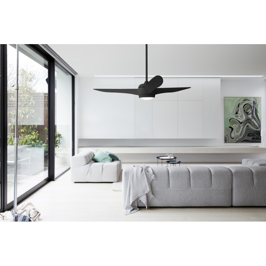 Lucci air 512910 - LED Вентилатор за таван AIRFUSION NORDIC LED/20W/230V черен + дистанционно управление