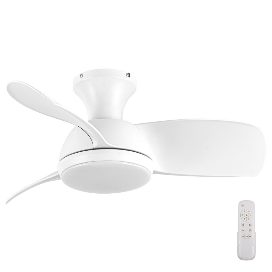 Lucci air 513071 - LED Димируем таванен вентилатор SYROS LED/18W/230V 3000/4000/6000K бял + дистанционно управление