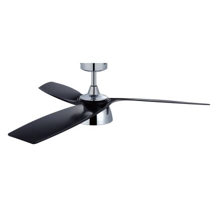 Lucci air 513072 - LED Димируем таванен вентилатор BRONX LED/18W/230V 3000/4000/6000K черен/лъскав хром + дистанционно управление