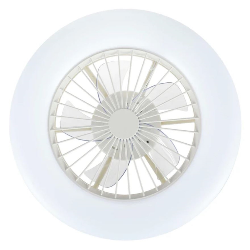 Lucci Air 513200 - LED Димируем плафон с вентилатор OSLO LED/20W/230V 3000/4500/6500K бял + дистанционно управление