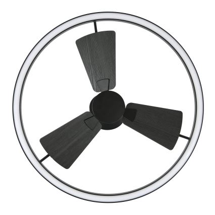 Lucci Air 516124 - LED Димируем таванен вентилатор CESSNA LED/36W/230V 3000/4000/5000K черен + дистанционно управление