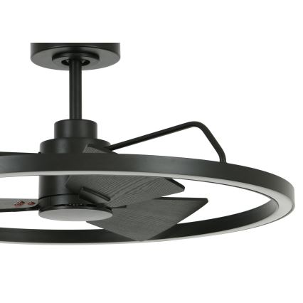 Lucci Air 516124 - LED Димируем таванен вентилатор CESSNA LED/36W/230V 3000/4000/5000K черен + дистанционно управление