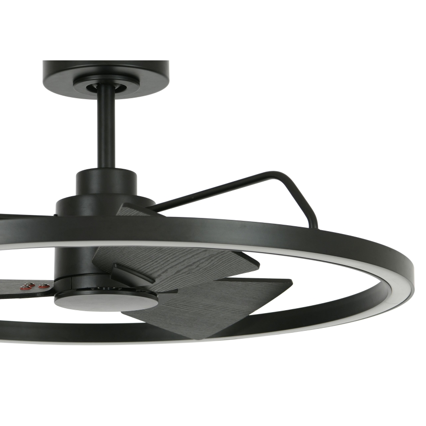 Lucci Air 516124 - LED Димируем таванен вентилатор CESSNA LED/36W/230V 3000/4000/5000K черен + дистанционно управление