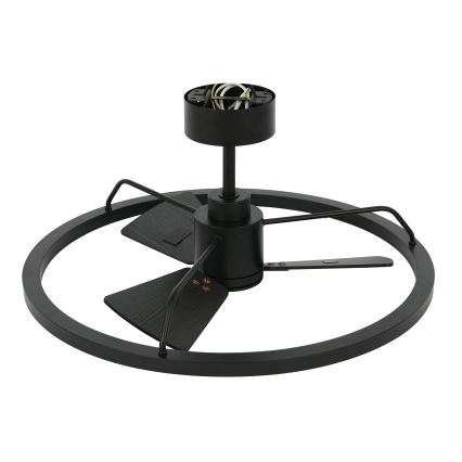 Lucci Air 516124 - LED Димируем таванен вентилатор CESSNA LED/36W/230V 3000/4000/5000K черен + дистанционно управление
