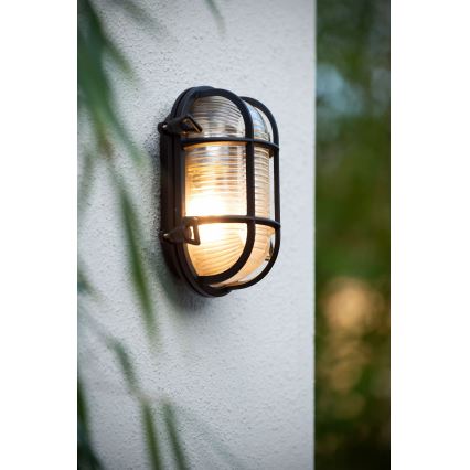 Lucide 11891/20/30 - Екстериорен аплик DUDLEY 1xE27/40W/230V IP65 черен
