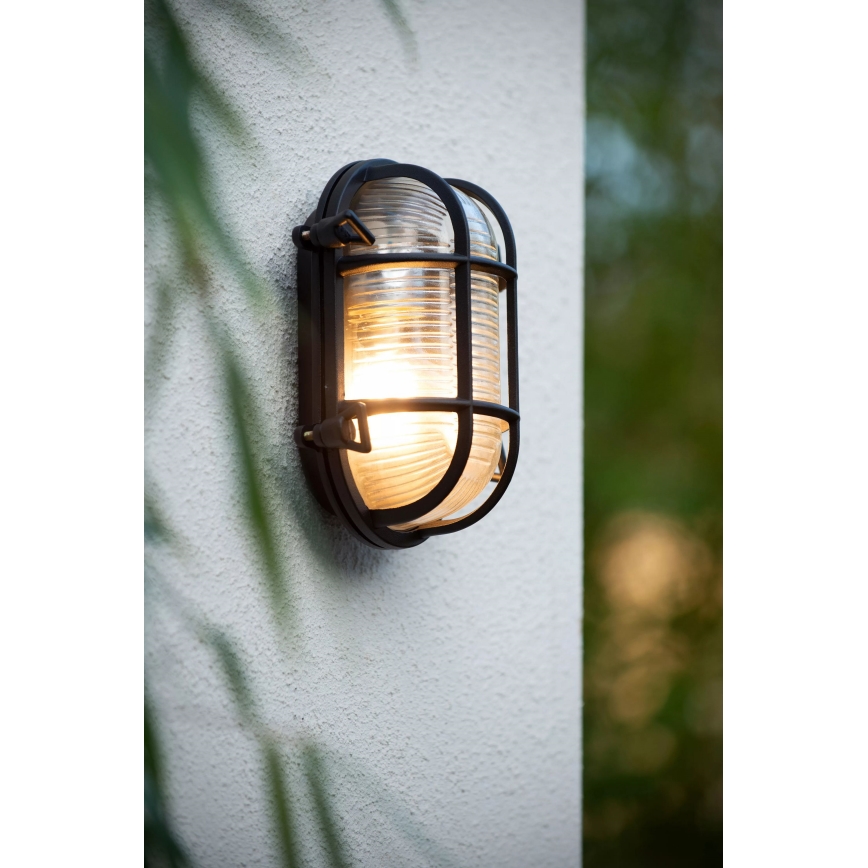 Lucide 11891/20/30 - Екстериорен аплик DUDLEY 1xE27/40W/230V IP65 черен