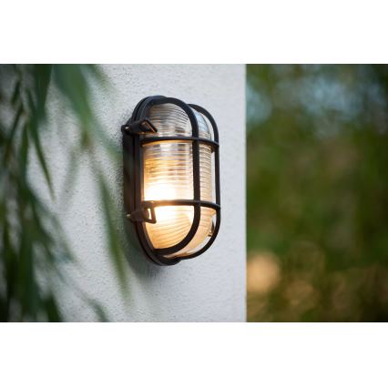 Lucide 11891/20/30 - Екстериорен аплик DUDLEY 1xE27/40W/230V IP65 черен