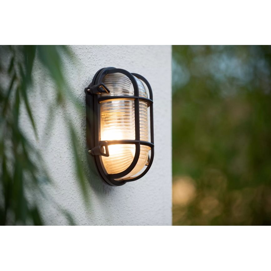 Lucide 11891/20/30 - Екстериорен аплик DUDLEY 1xE27/40W/230V IP65 черен