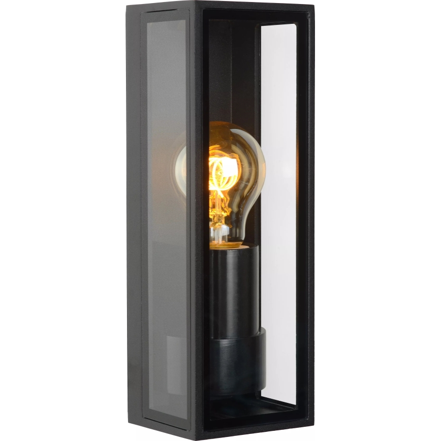 Lucide 15802/01/30 - Екстериорен аплик DUKAN 1xE27/15W/230V IP65 черен