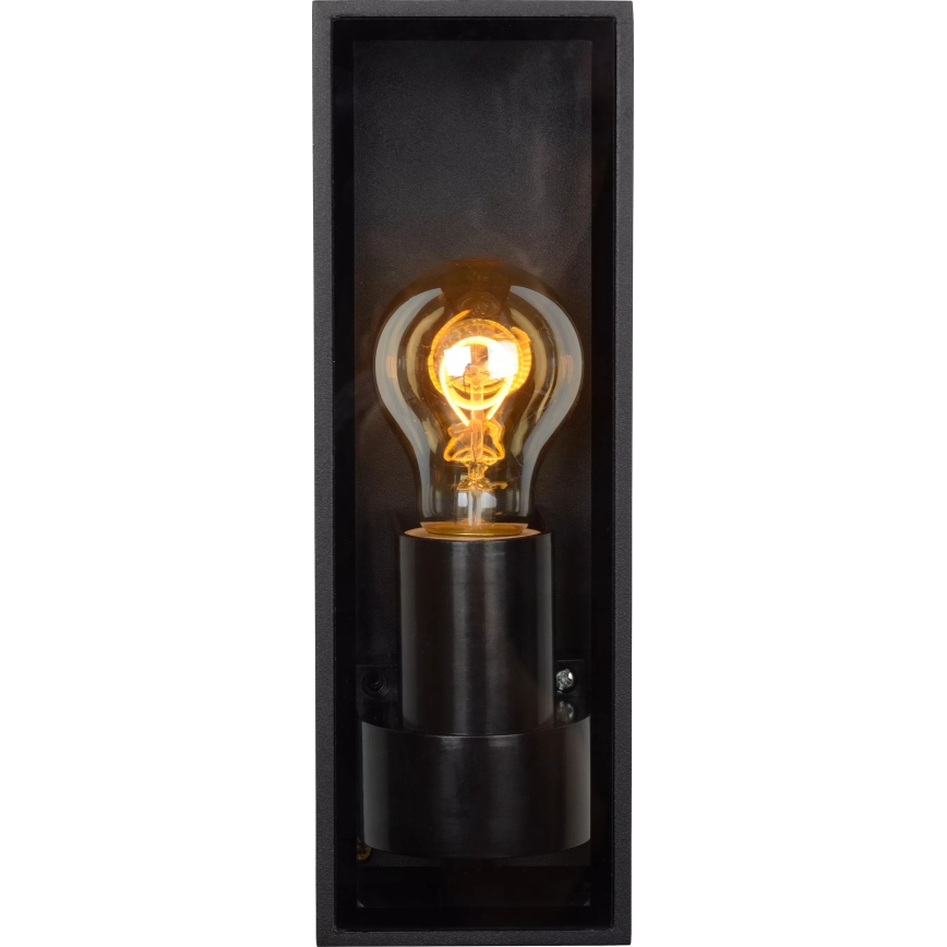 Lucide 15802/01/30 - Екстериорен аплик DUKAN 1xE27/15W/230V IP65 черен