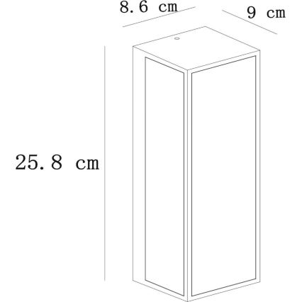 Lucide 15802/01/30 - Екстериорен аплик DUKAN 1xE27/15W/230V IP65 черен
