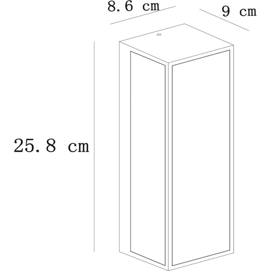 Lucide 15802/01/30 - Екстериорен аплик DUKAN 1xE27/15W/230V IP65 черен