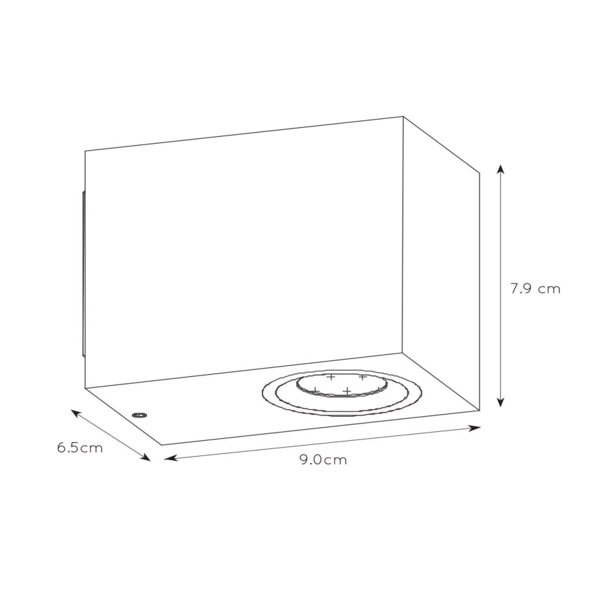 Lucide 22860/05/31 - LED Димируем екстериорен аплик ZORA 1xGU10/5W/230V IP44
