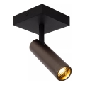 Lucide 22974/01/15 - Точково осветително тяло GRADO 1xGU10/40W/230V кафяво/черно