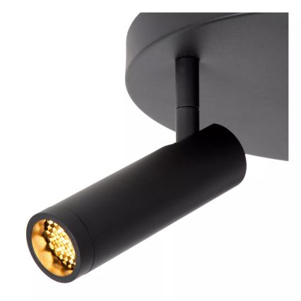 Lucide 22974/13/30 - Точково осветително тяло GRADO 3xGU10/40W/230V черно